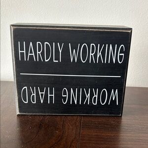 2 work from home desk signs
